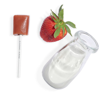 Strawberry Cream Lollypops